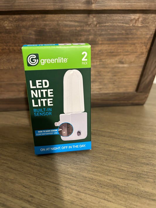 Greenlite Led Nite Lite - Built in Sensor (pack of 2)